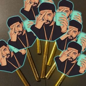 Drake cupcake toppers